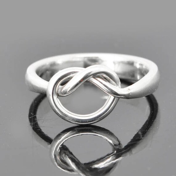 Infinity Ring, Engraving Ring, Knot Ring, Best Friend, Promise ...