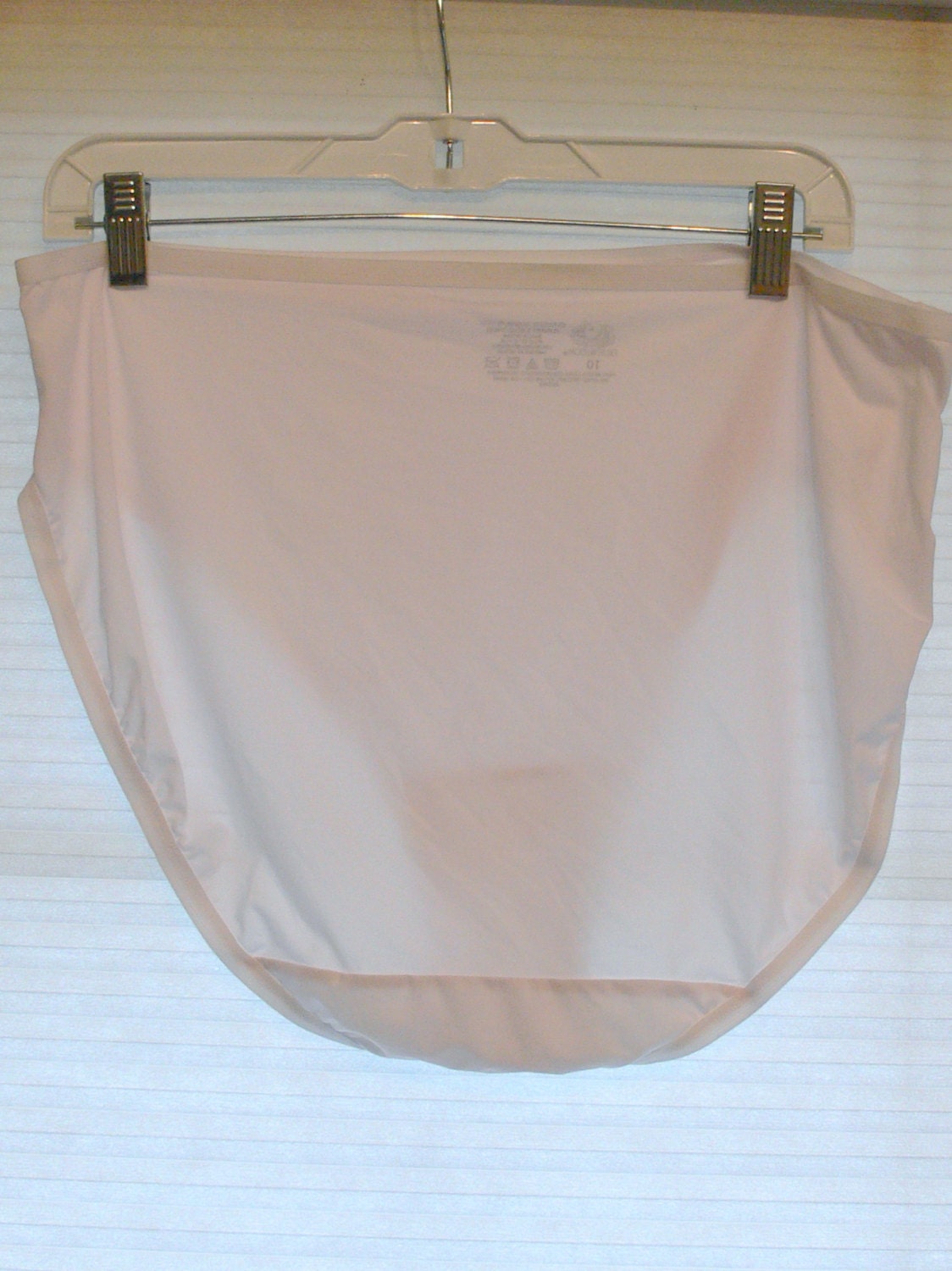 white polyester panties plus size10