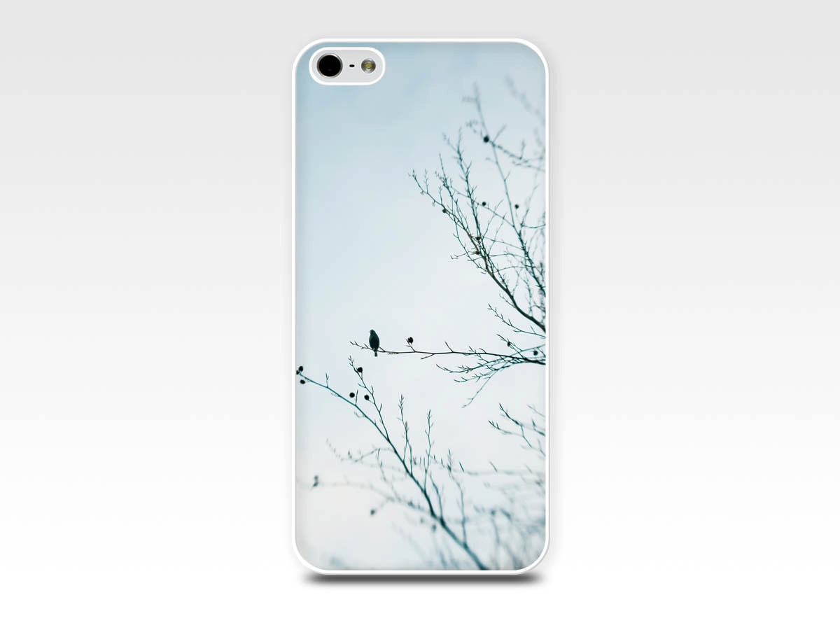 Cheap Cellphone Cases Iphone 5s Case Birds Iphone 6 Case Winter Iphone Case 4s Birds In A Tree Iphone 5 Case Nature Iphone Case 4 Pastel Blue Girly Iphone Case