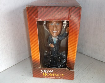 SALE 25% Off Mitt Romney Presidential Candidate Bobblehead Nodder Political Candidate