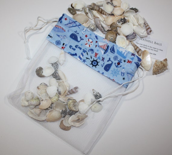 mesh bag for collecting shells