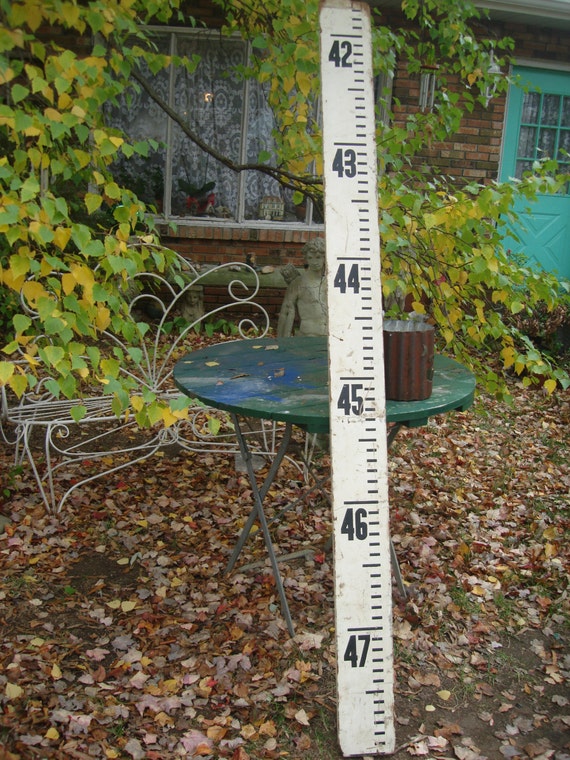antique giant wood measuring tape ruler vintage by funknjunkinc