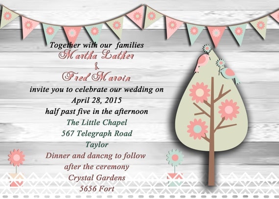 Spring Wedding Invitation