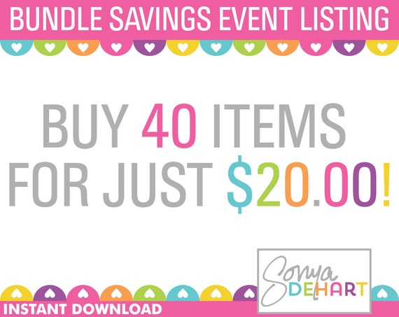 50% OFF Sale Clipart Bundles and Digital Papers Buy ANY 40 Items Sale Royalty Free Clip Art - Instant Digital Download Il_570xn