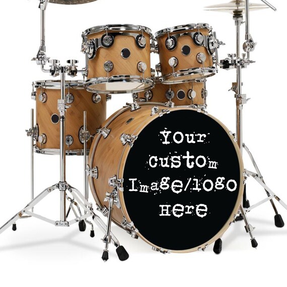 Custom Kick Drum Image/Logo Die Cut Bass by stuckonuvinyldecals