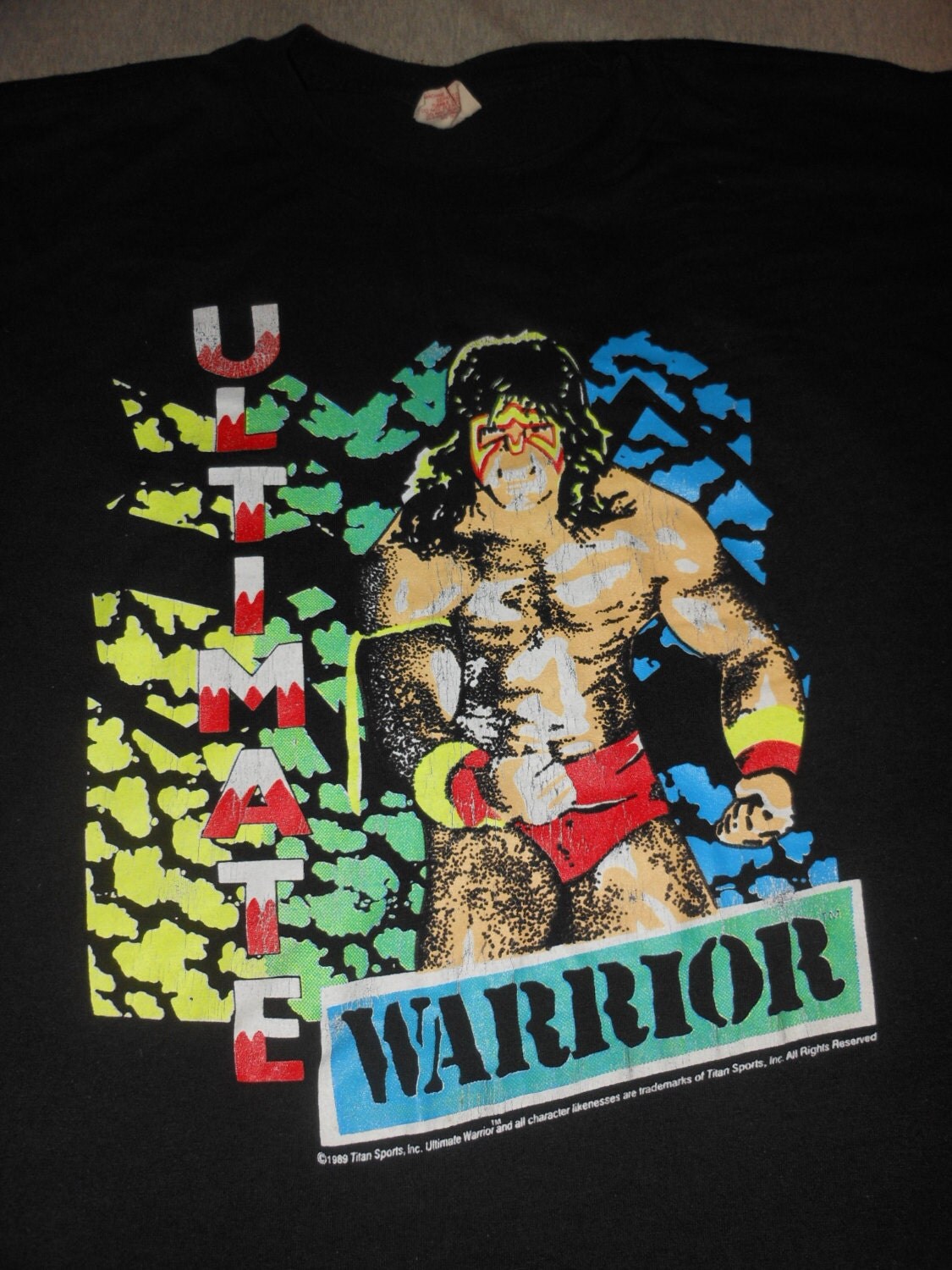 1989 Ultimate Warrior t shirt wwf wrestling xl wwe