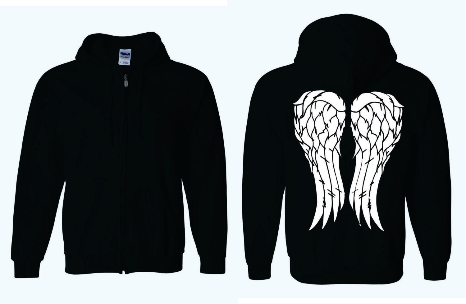 Angel Wings Adult FULL ZIP HOODIE