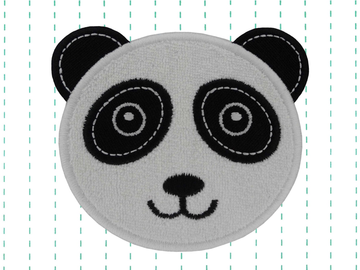 Panda Bear Iron on Patch Applique
