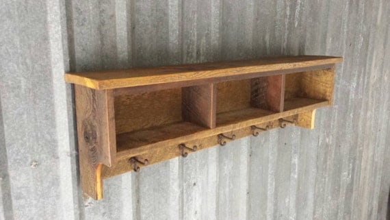 Barn wood coat rack