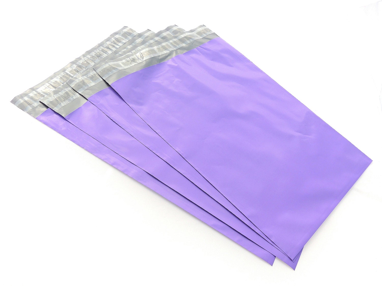 50 Pack 12x15.5 Purple Poly Mailers bags Extra by wrappingmeup