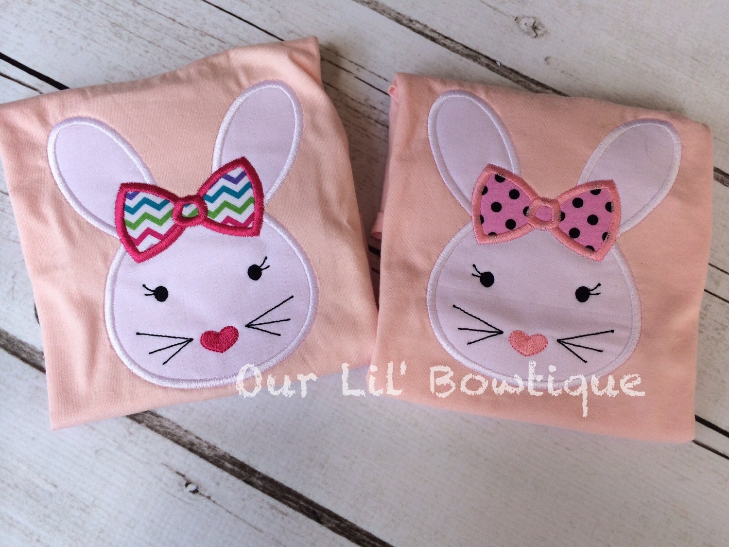 Easter Bunny Applique Shirt Personalized Easter T Shirt