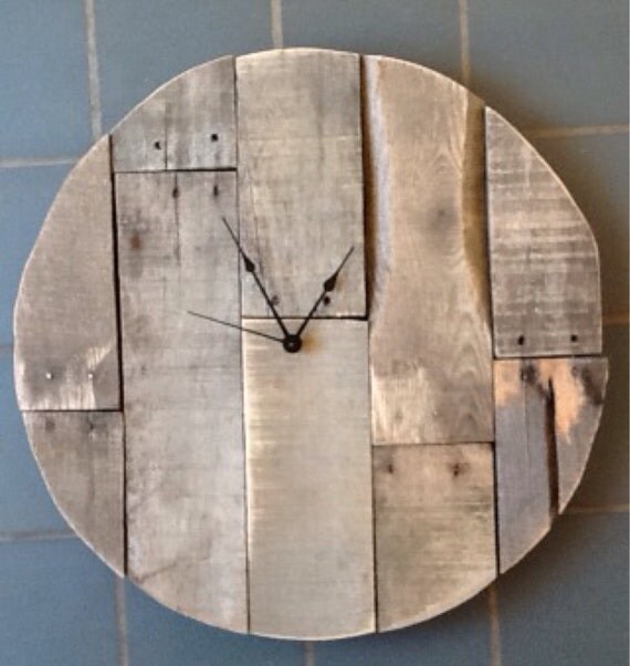 Reclaimed wood clock