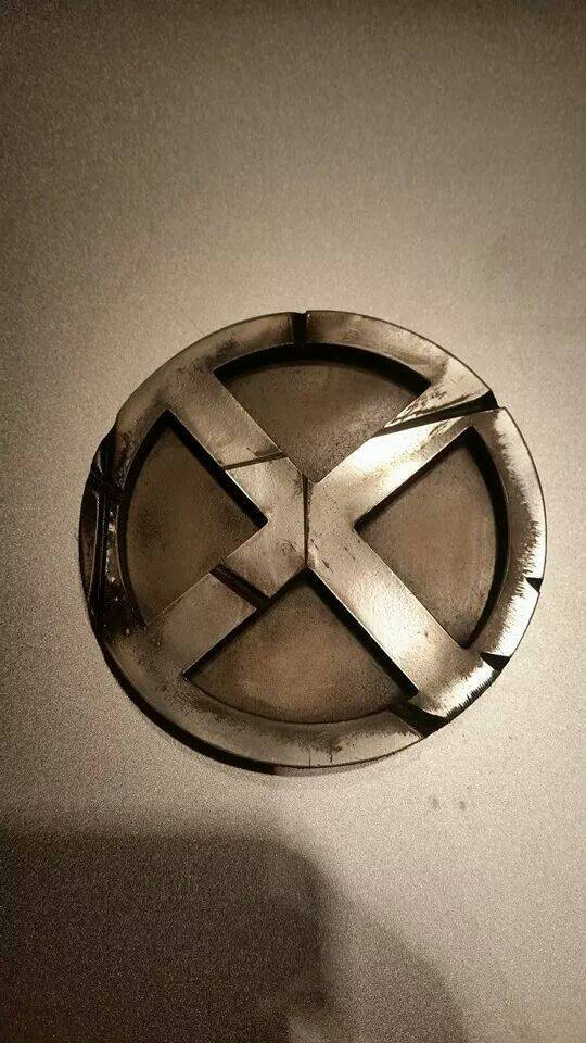 XMen Belt Buckle battle worn aluminum