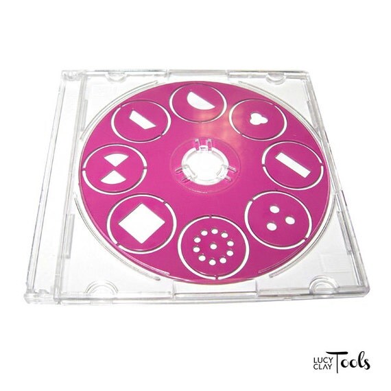 Lucy Clay tools pink polymer clay extruder disk