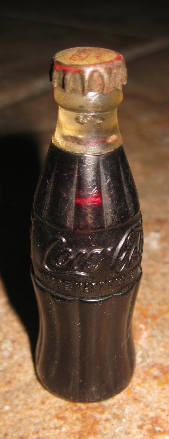Vintage Coke Lighter Antique 1950s Miniature Coca Cola Coke
