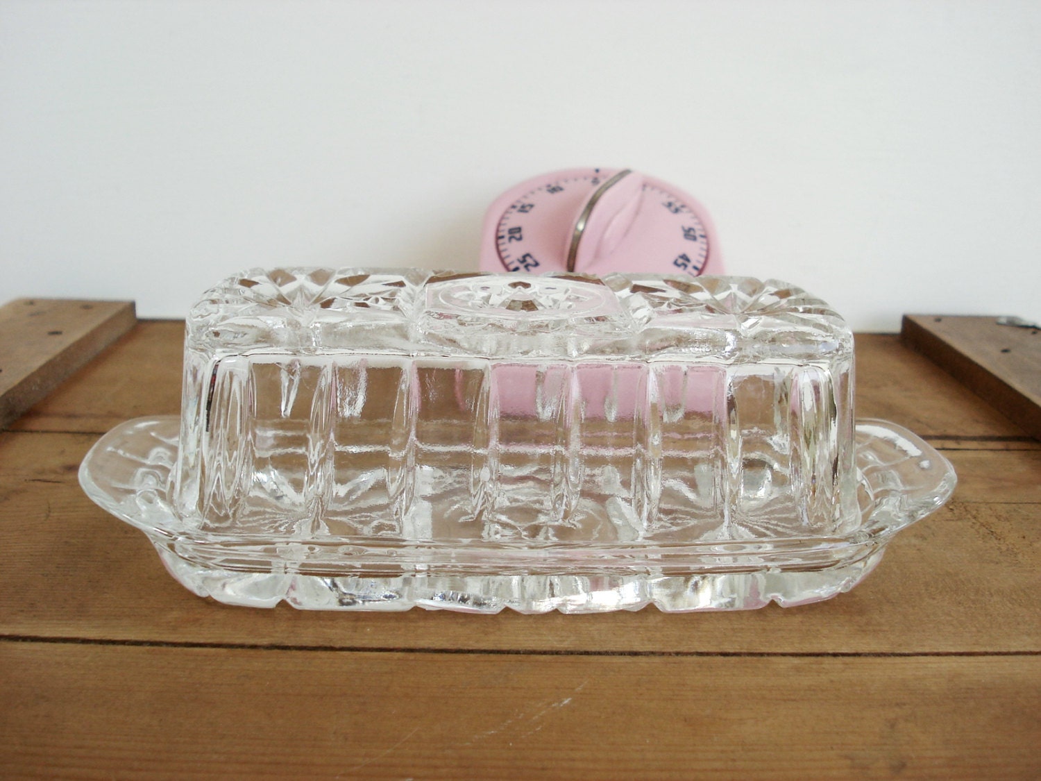Vintage Patterned Crystal Glass Covered Butter Dish – Haute Juice