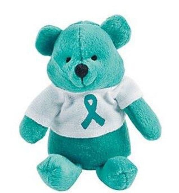 teal teddy bear