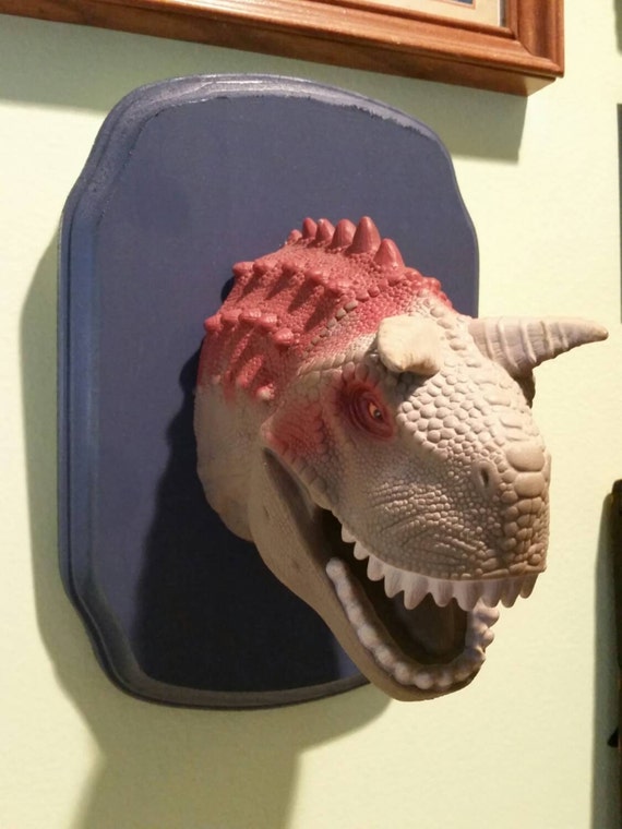 faux taxidermy dinosaur head