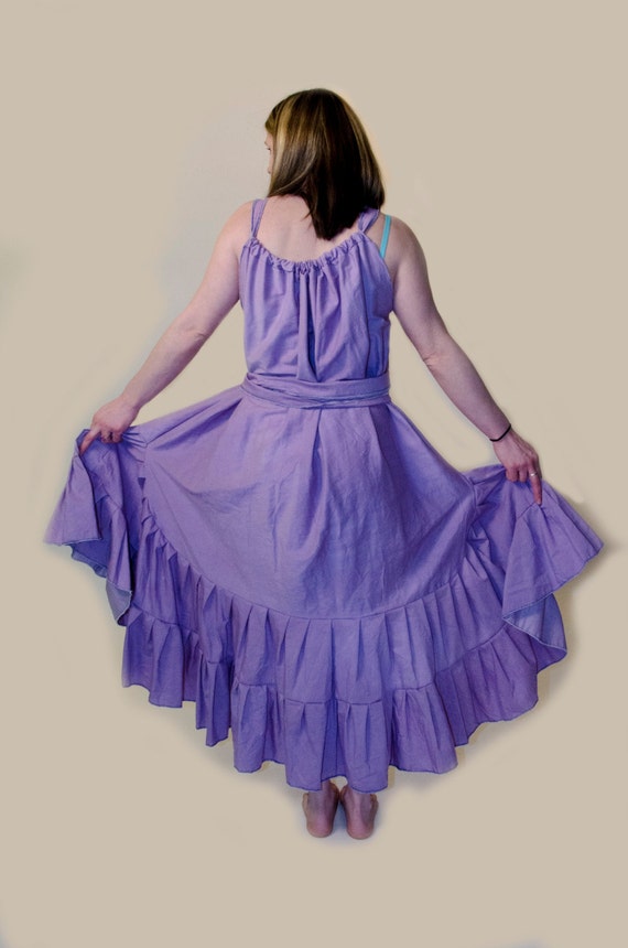 Hippie Dress Boho Purple Fishtail Dress by Linarain on Etsy