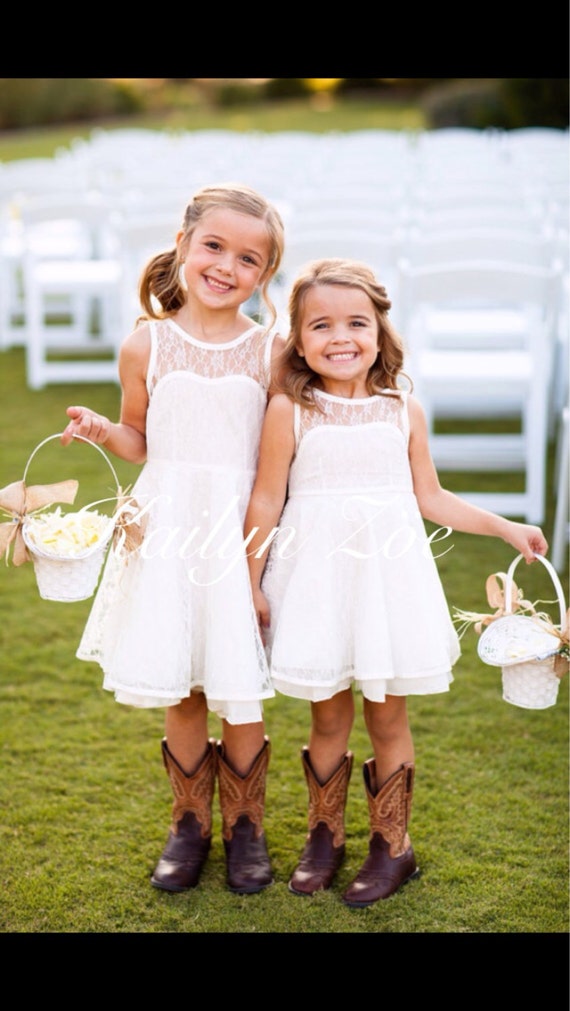 lace flower girl dresses