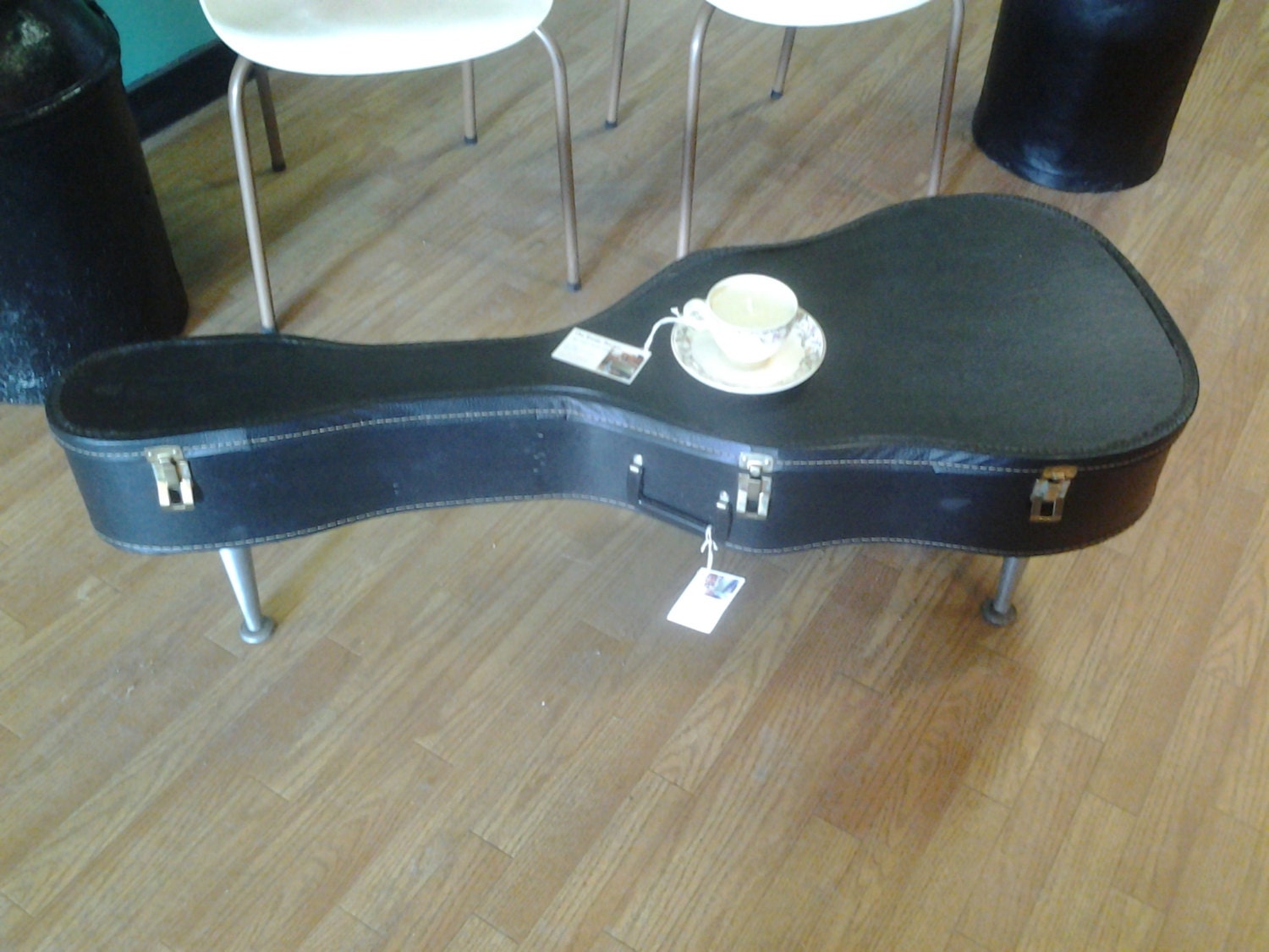 Upcycled RePurposed Guitar Case Coffee Table by TheRustyBucketVT