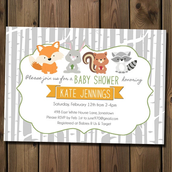 Animal Baby Shower Invitations 10