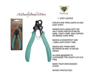 SALE! 1 Step Looper forms and cuts eye pins in one motion! Rosary Tools, Wire working Tools, wire looper, DIY beaded chain and beaded drops
