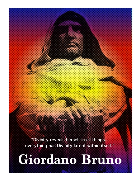 Giordano Bruno Inspirational Quote Poster by SeattletownStore