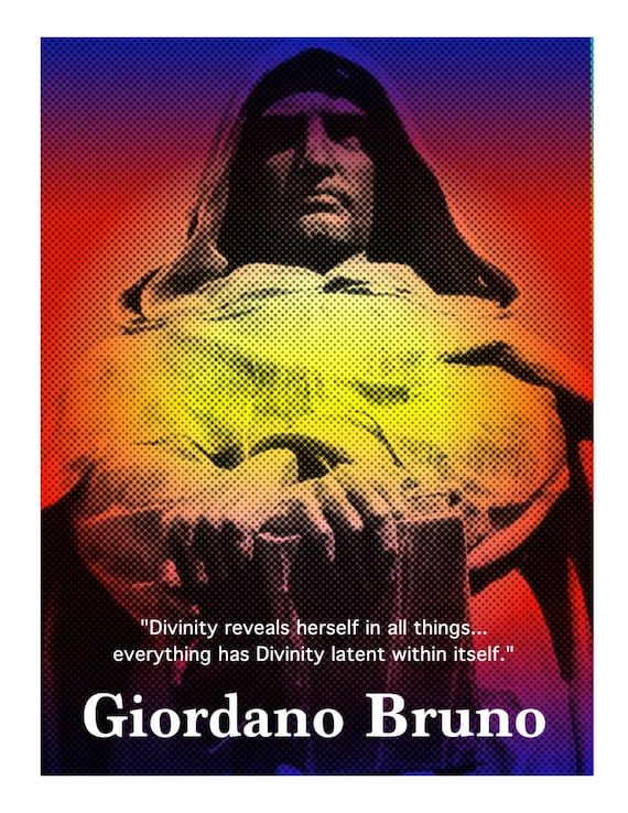 Giordano Bruno Inspirational Quote Poster by SeattletownStore