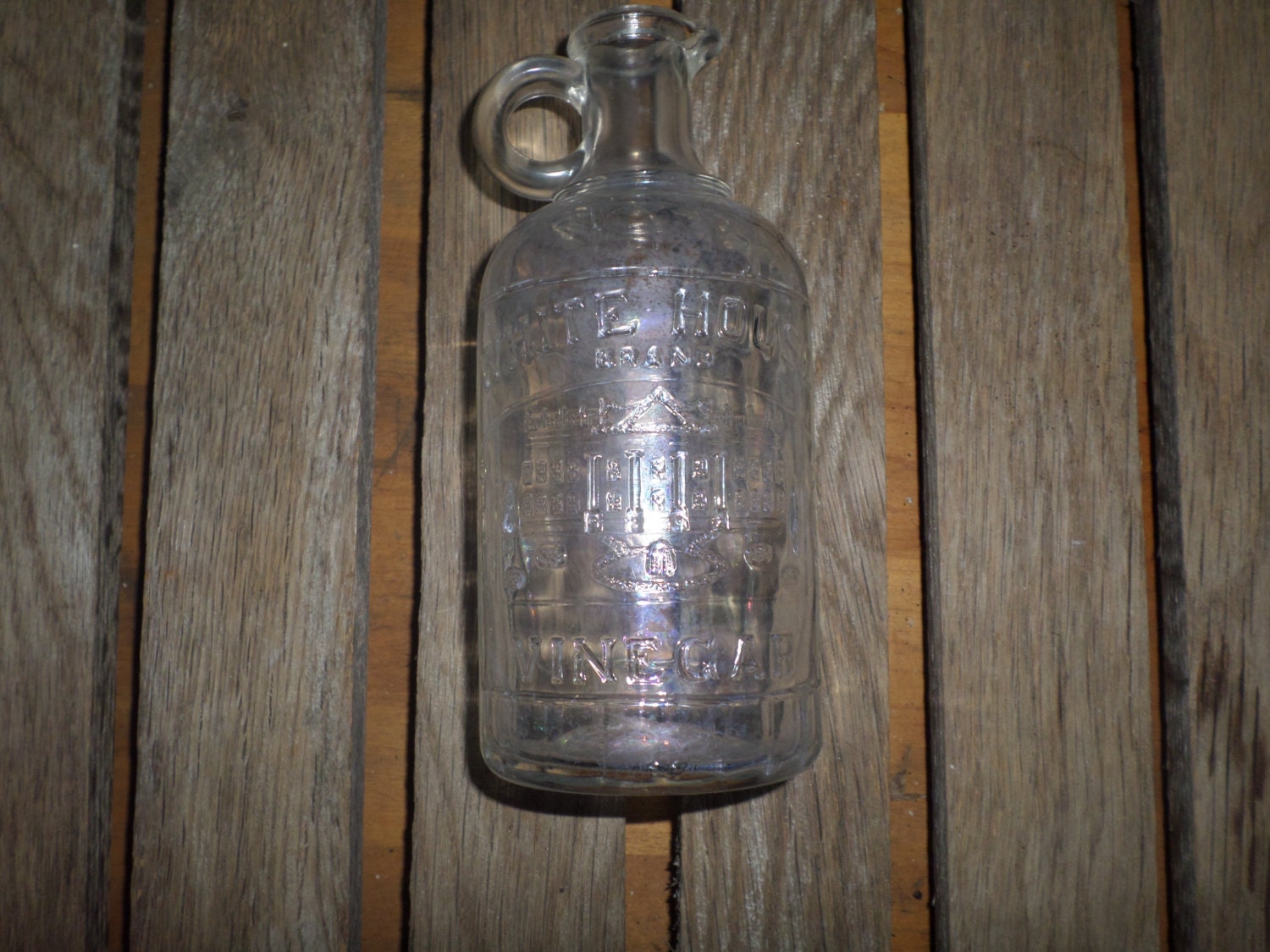 Vintage White House Vinegar jug cruet cork top style by rustyitems