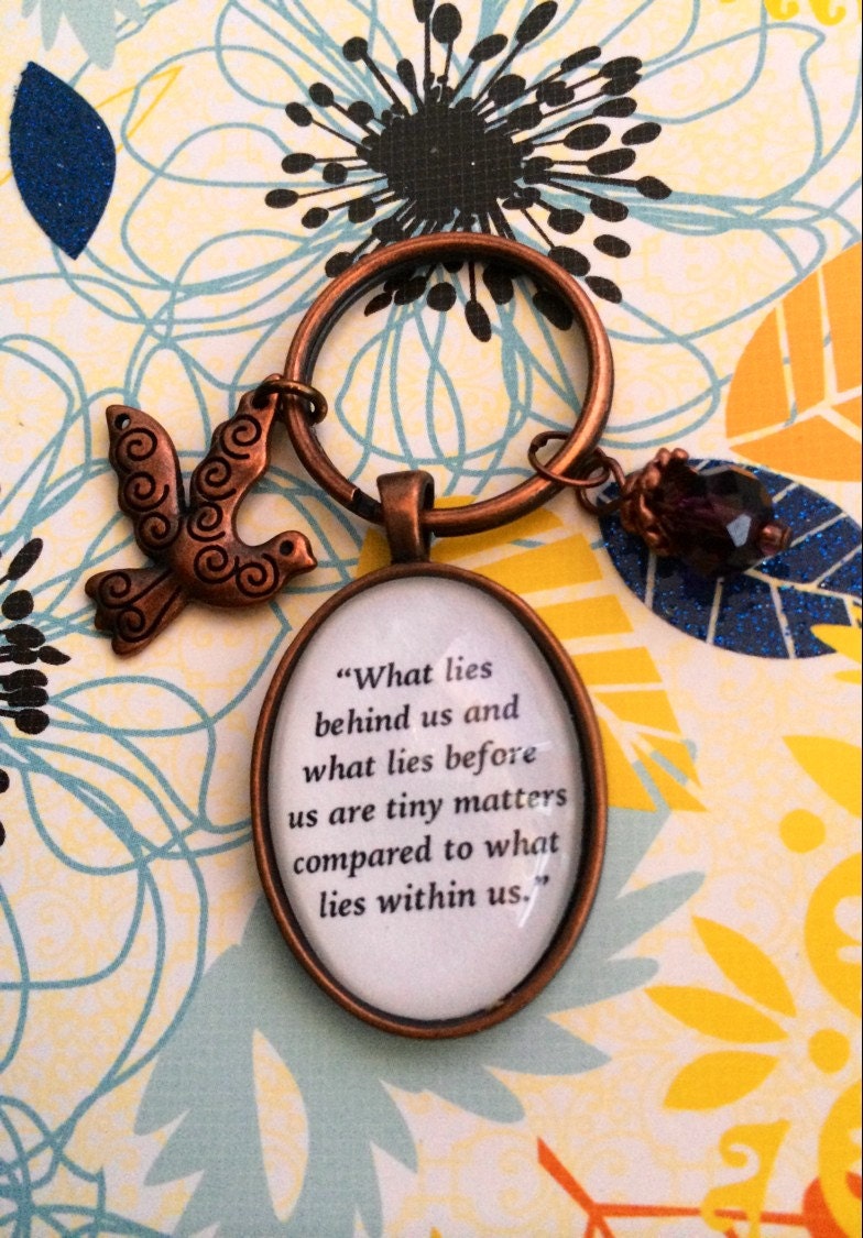 Inspirational Quote Keychain