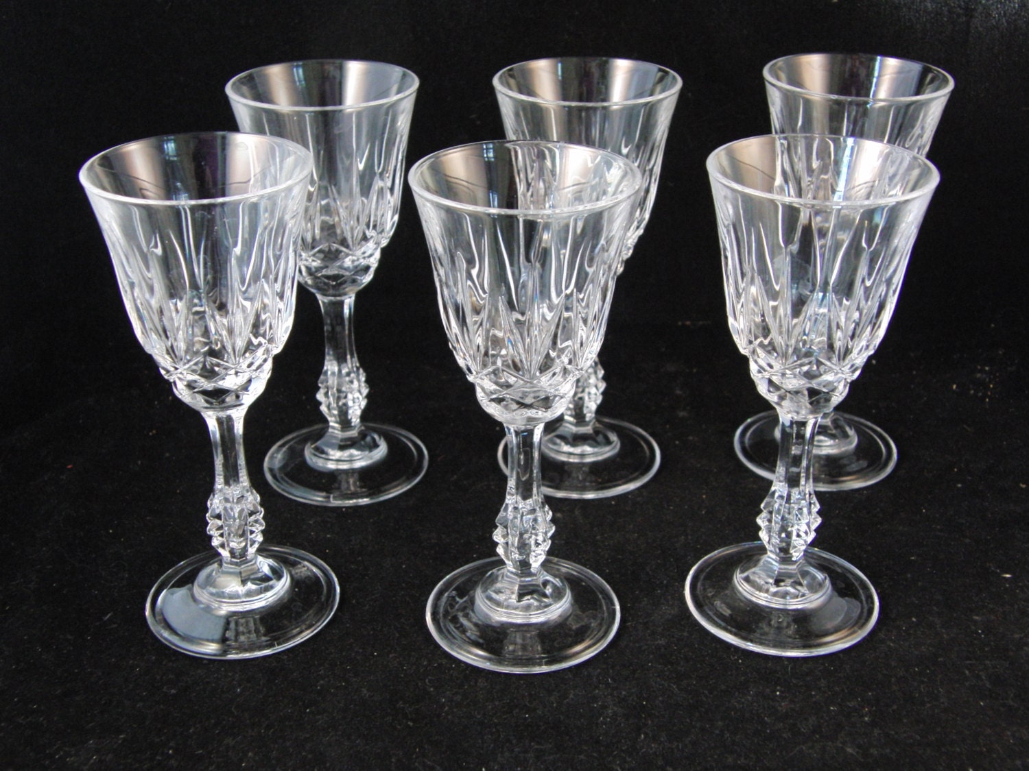 Genuine lead crystal shot glasses 6 glasses
