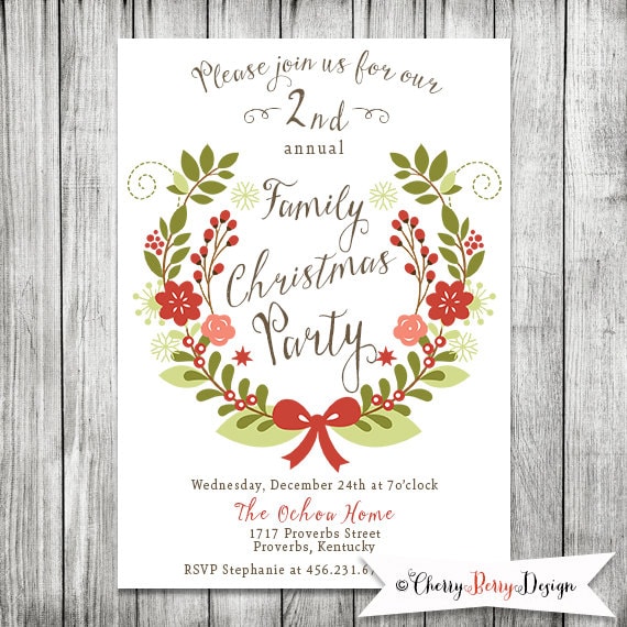 Annual Christmas Invitation - 5x 7 JPG