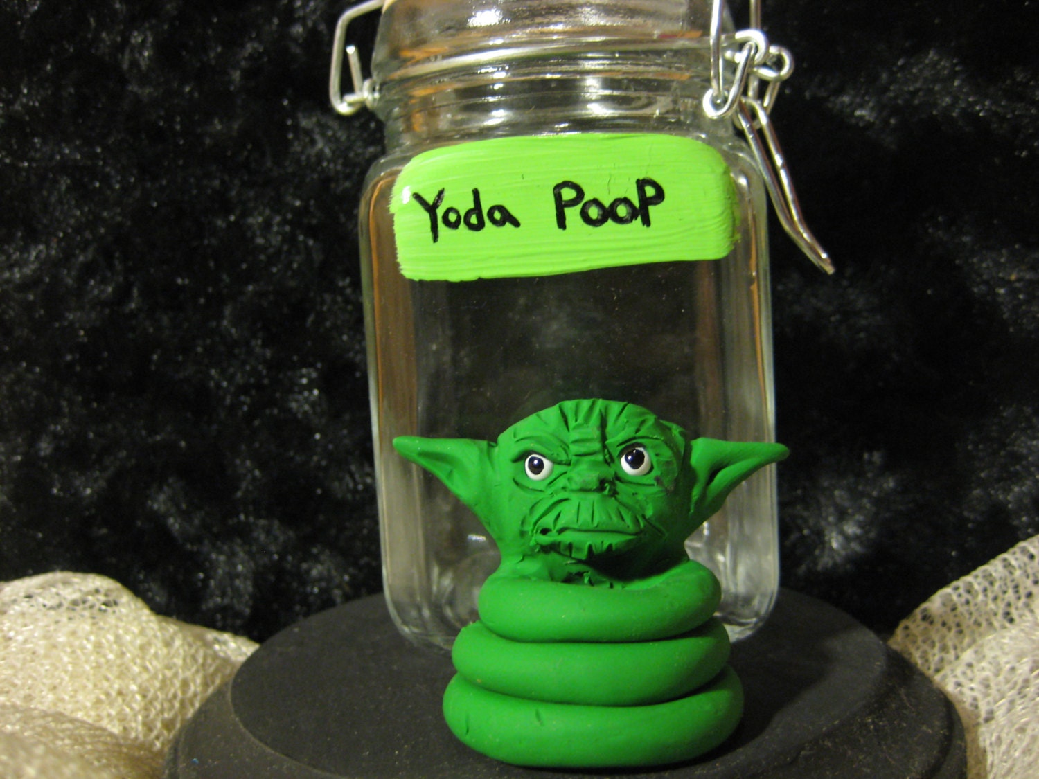 Yoda Poop in a Jar/ Star Wars Darth Vader Princess Leia Han