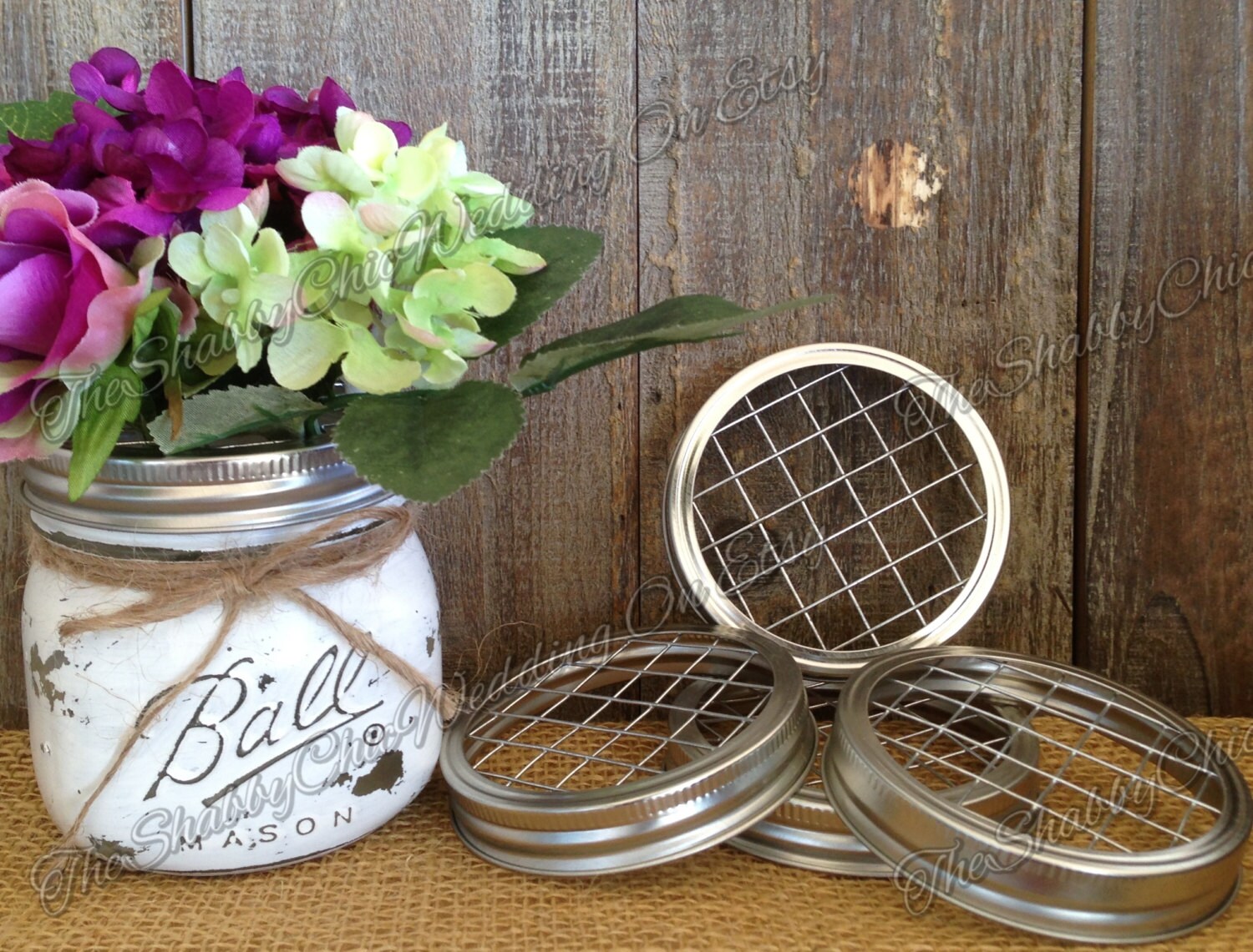 Set Of 4 Frog Lids For Mason Jars Mason Jar Lids Flower
