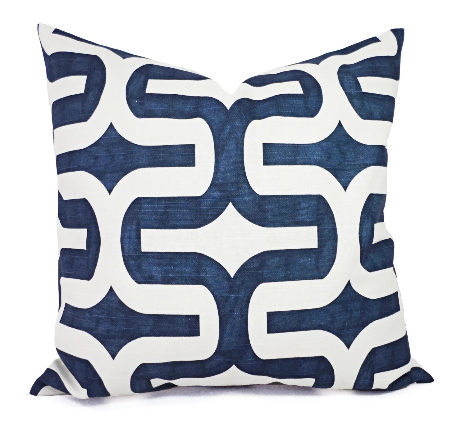 Navy Blue Decorative Pillows Two Navy Throw Pillow Covers