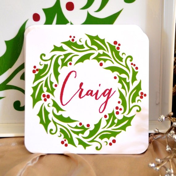 Personalized Full Color Holiday Coasters Set of 50