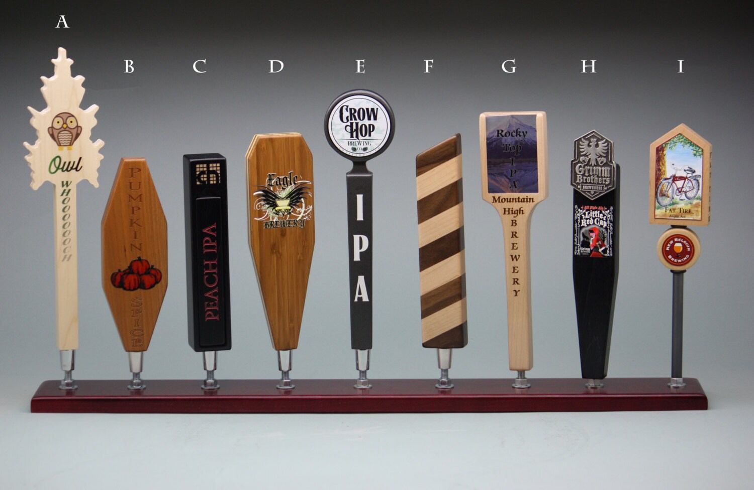 Custom Beer Tap Handle Set of 3 Fully Personalized Custom
