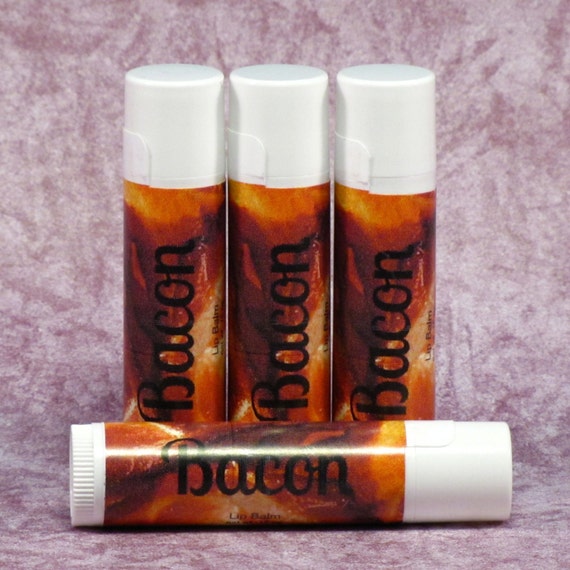 Bacon Lip Balm Handmade All Natural Lip Balm by CherryPitCrafts