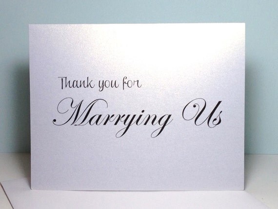 Unique 40 Thank You Card Officiant
