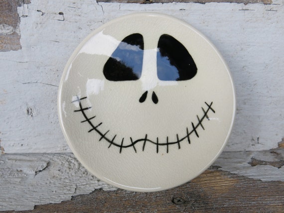 Items similar to Jack Skellington Ceramic Plate on Etsy