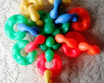 playschool rings playskool connector 1970 colored toy popular items plasti