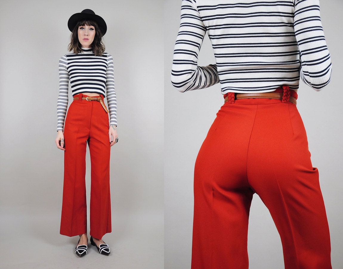 burnt orange bell bottoms