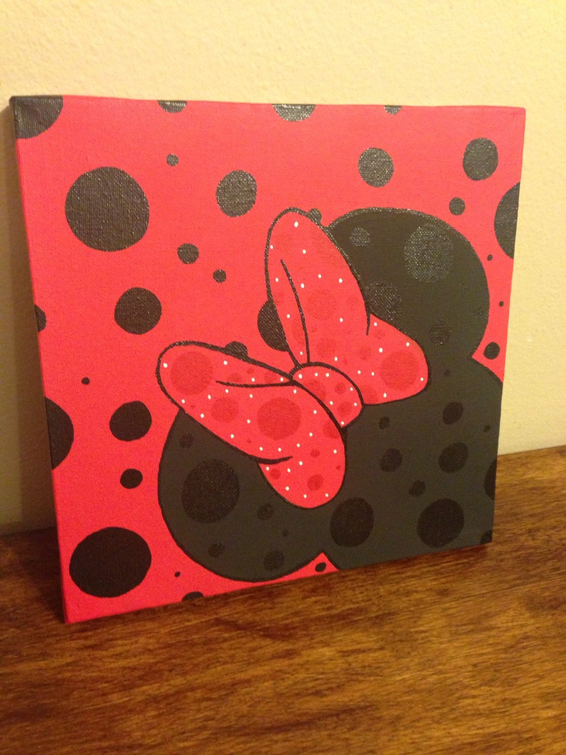 Minnie Mouse Acrylic Painting