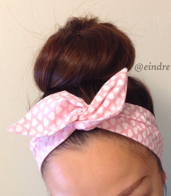 Candy Hearts Dolly Bow Headband