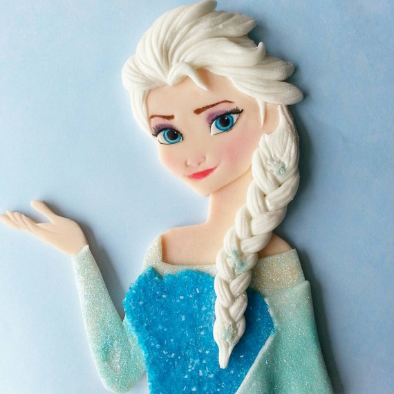 DsCustomToppers Etsy on Elsa fondant van frozen cake cake by topper 3d