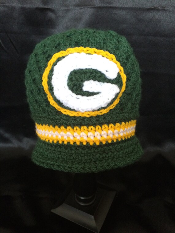 Green Bay Packers Hat with Brim by PunksandPigtails on Etsy