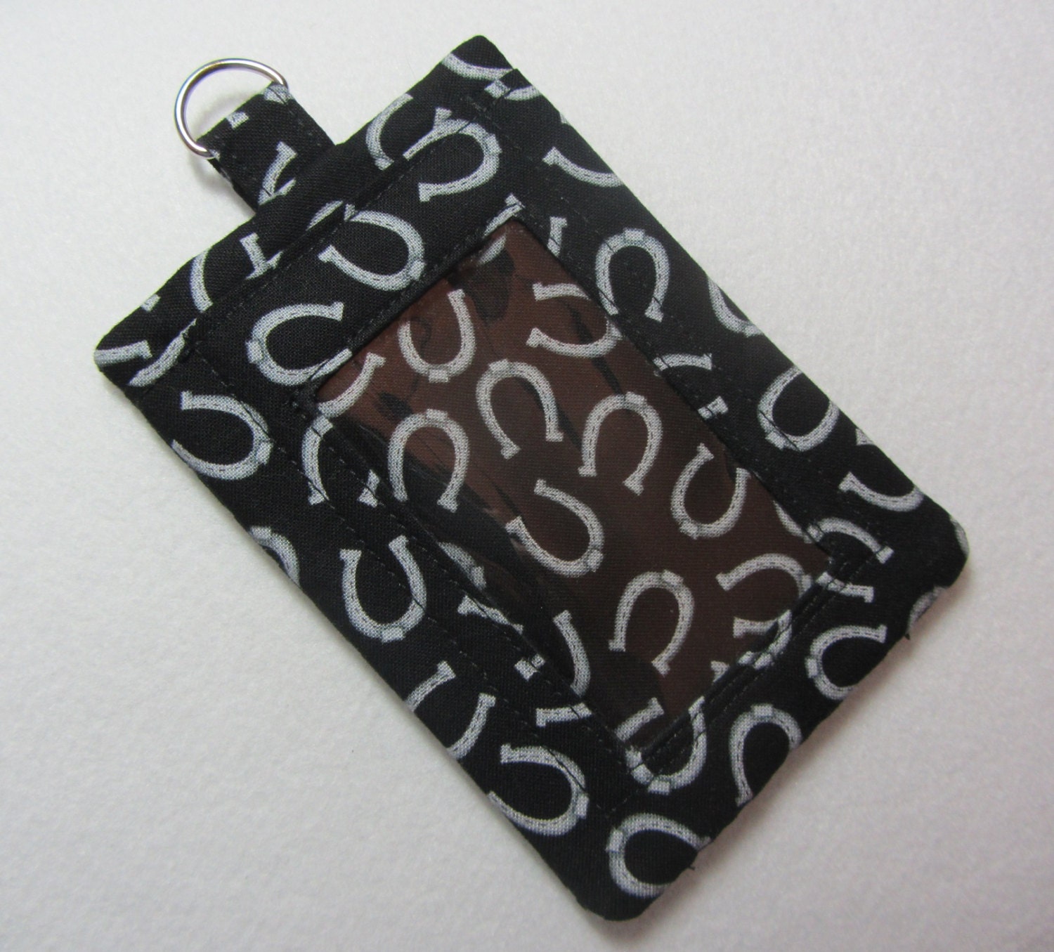You Choose Fabric Custom ID Holder Badge Holder Made To