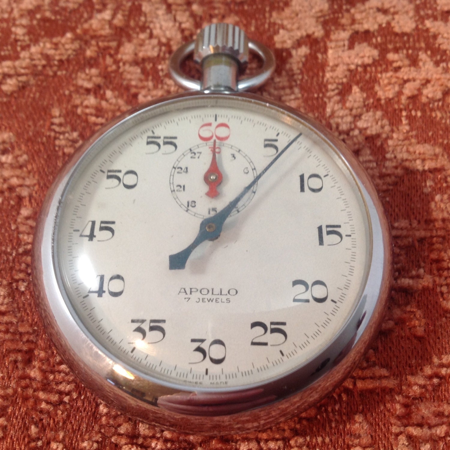 APOLLO 7 Jewel Aristo Stopwatch No. 2 1/2 w Box WORKING