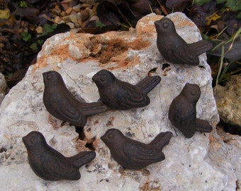 Bird Knob Cast Iron Rustic Cabinet Furniture Door Drawer Pulls Handles #103